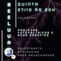 <strong>Leia mais sobre</strong><br />Palestra "projetos fotovoltaicos e seus desafios" na SEELUVA Palestra "projetos fotovoltaicos e seus desafios" na SEELUVA