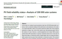 <strong>Leia mais sobre</strong><br />Um estudo da NREL com 100.000 sistemas solares realçou a importância da manutenção preventiva e da qualidade da instalação Um estudo da NREL com 100.000 sistemas solares realçou a importância da manutenção preventiva e da qualidade da instalação