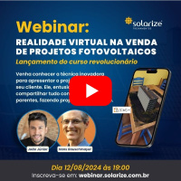 <strong>Leia mais sobre</strong><br />Gravação do lançamento: realidade virtual na venda de projetos fotovoltaicos Gravação do lançamento: realidade virtual na venda de projetos fotovoltaicos