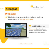 <strong>Leia mais sobre</strong><br />Gravação do webinar: Maximizando a geração de energia em projetos fotovoltaicos - "PV*SOL na prática" Gravação do webinar: Maximizando a geração de energia em projetos fotovoltaicos - "PV*SOL na prática"