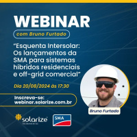 <strong>Leia mais sobre</strong><br />Webinar esquenta Intersolar: os lançamentos da SMA para sistemas híbridos residenciais e off-grid comercial Webinar esquenta Intersolar: os lançamentos da SMA para sistemas híbridos residenciais e off-grid comercial
