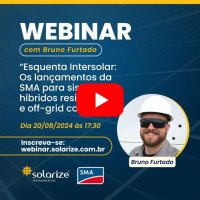 <strong>Leia mais sobre</strong><br />Gravação: os lançamentos da SMA para sistemas híbridos residenciais e off-grid comercial Gravação: os lançamentos da SMA para sistemas híbridos residenciais e off-grid comercial